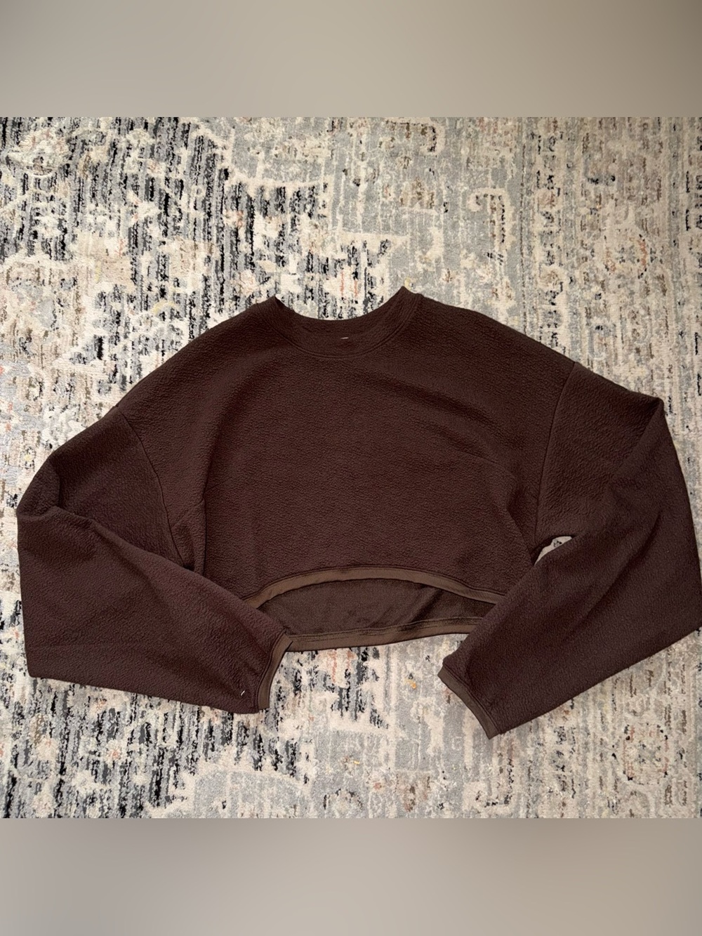 Alo yoga cropped longsleeve Brown medium
